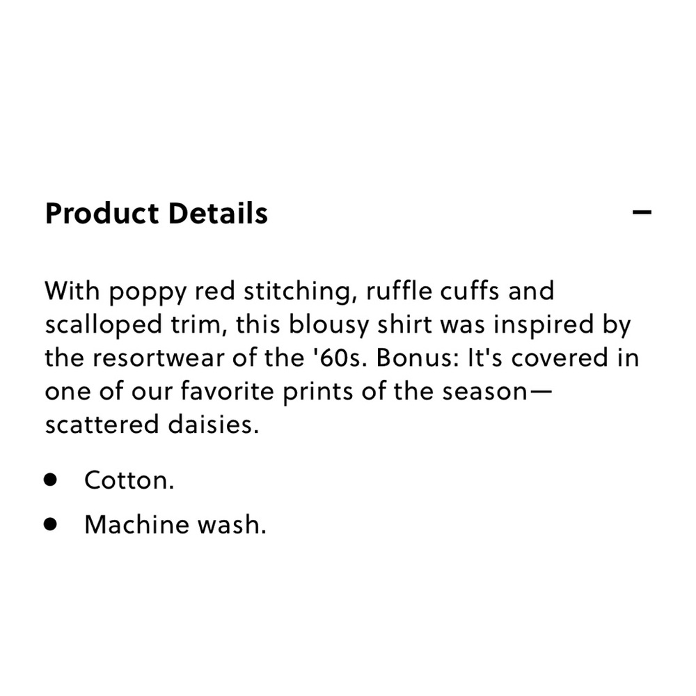 Embroidered Ruffle Blouse In Scattered Daisies - Picture 6 of 6